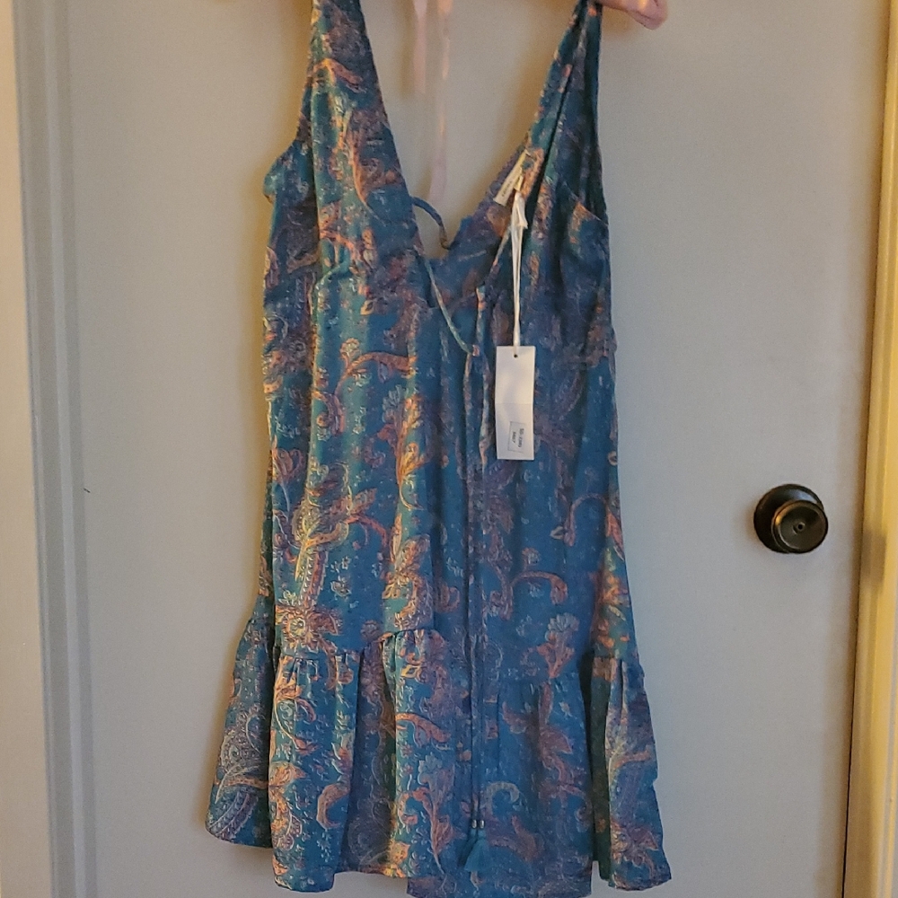 Blue Paisley Women's Dress